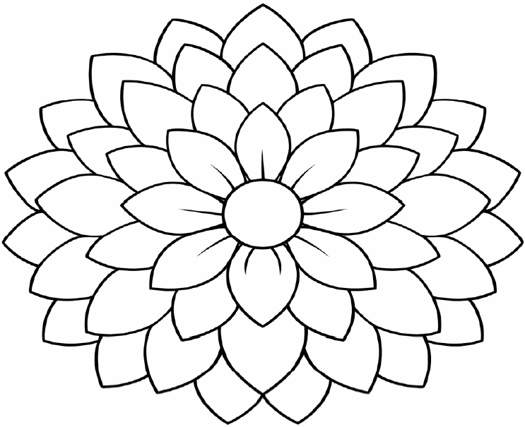 Sample coloring page preview from Flowstate Flowers pack